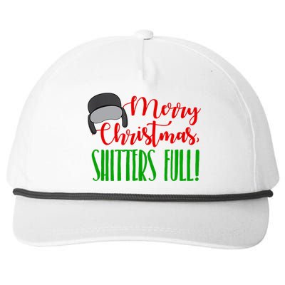 Funny Merry Christmas Quote Shitters Full Ts Mens Snapback Five-Panel Rope Hat