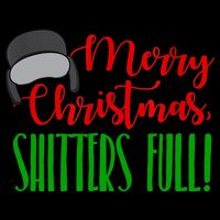 Funny Merry Christmas Quote Shitters Full Ts Mens Flat Bill Trucker Hat