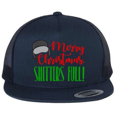 Funny Merry Christmas Quote Shitters Full Ts Mens Flat Bill Trucker Hat