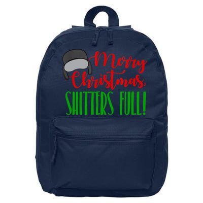 Funny Merry Christmas Quote Shitters Full Ts Mens 16 in Basic Backpack