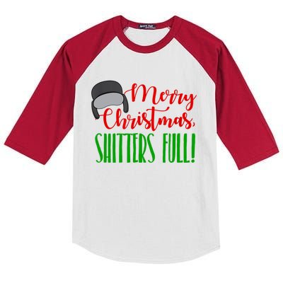 Funny Merry Christmas Quote Shitters Full Ts Mens Kids Colorblock Raglan Jersey