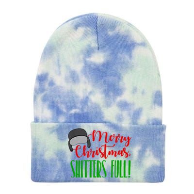 Funny Merry Christmas Quote Shitters Full Ts Mens Tie Dye 12in Knit Beanie