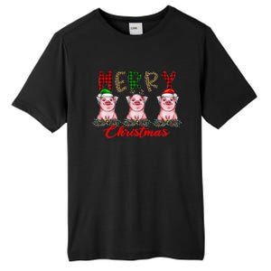 Funny Merry Christmas Pig Farming Farmer Pig Xmas Pig Lover Gift Tall Fusion ChromaSoft Performance T-Shirt