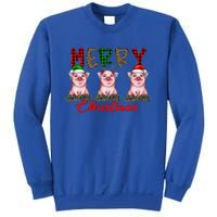 Funny Merry Christmas Pig Farming Farmer Pig Xmas Pig Lover Gift Sweatshirt