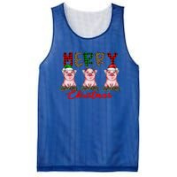 Funny Merry Christmas Pig Farming Farmer Pig Xmas Pig Lover Gift Mesh Reversible Basketball Jersey Tank