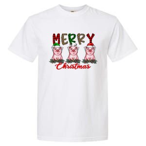 Funny Merry Christmas Pig Farming Farmer Pig Xmas Pig Lover Gift Garment-Dyed Heavyweight T-Shirt