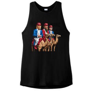 Funny Make Christmas Great Again Trump And Vance As Wise Ladies PosiCharge Tri-Blend Wicking Tank