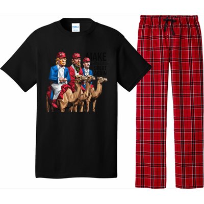 Funny Make Christmas Great Again Trump And Vance As Wise Pajama Set