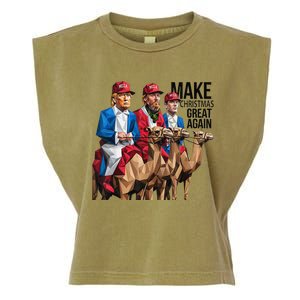 Funny Make Christmas Great Again Trump And Vance As Wise Garment-Dyed Women's Muscle Tee