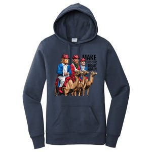 Funny Make Christmas Great Again Trump And Vance As Wise Women's Pullover Hoodie