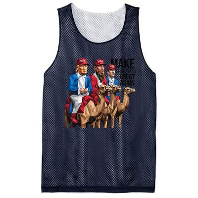 Funny Make Christmas Great Again Trump And Vance As Wise Mesh Reversible Basketball Jersey Tank