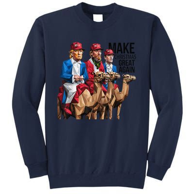 Funny Make Christmas Great Again Trump And Vance As Wise Tall Sweatshirt