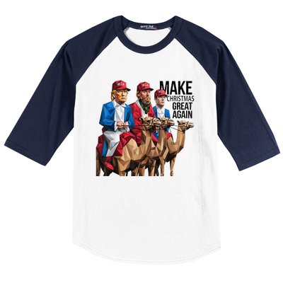 Funny Make Christmas Great Again Trump And Vance As Wise Baseball Sleeve Shirt