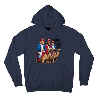 Funny Make Christmas Great Again Trump And Vance As Wise Tall Hoodie