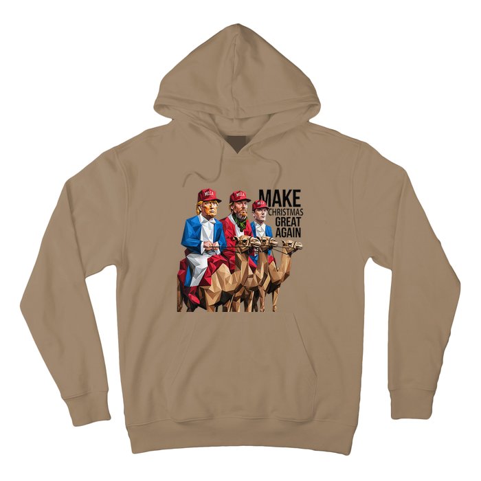 Funny Make Christmas Great Again Trump And Vance As Wise Hoodie