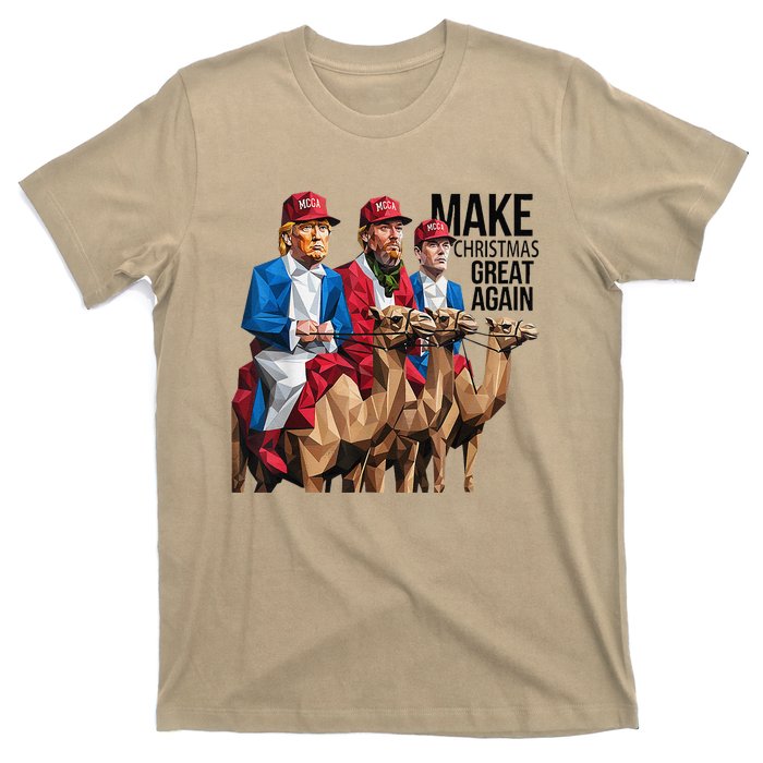 Funny Make Christmas Great Again Trump And Vance As Wise T-Shirt