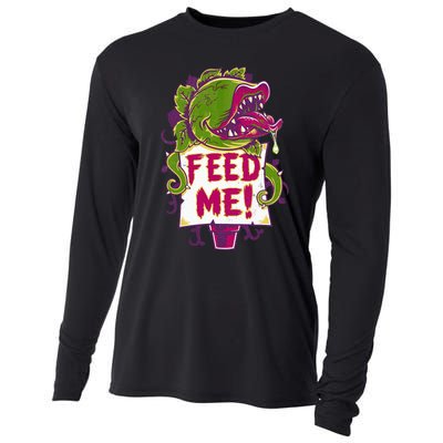 Feed Me Creepy Cute Audrey Plant Spooky Horror Musical Cooling Performance Long Sleeve Crew