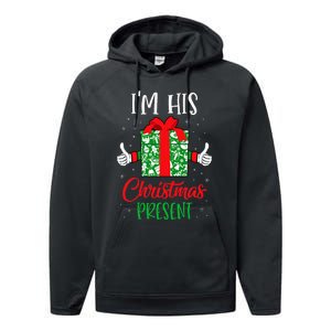 Funny Matching Couples Christmas His And Hers For Him Performance Fleece Hoodie