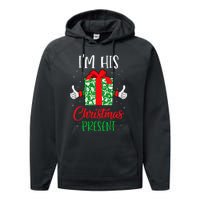 Funny Matching Couples Christmas His And Hers For Him Performance Fleece Hoodie