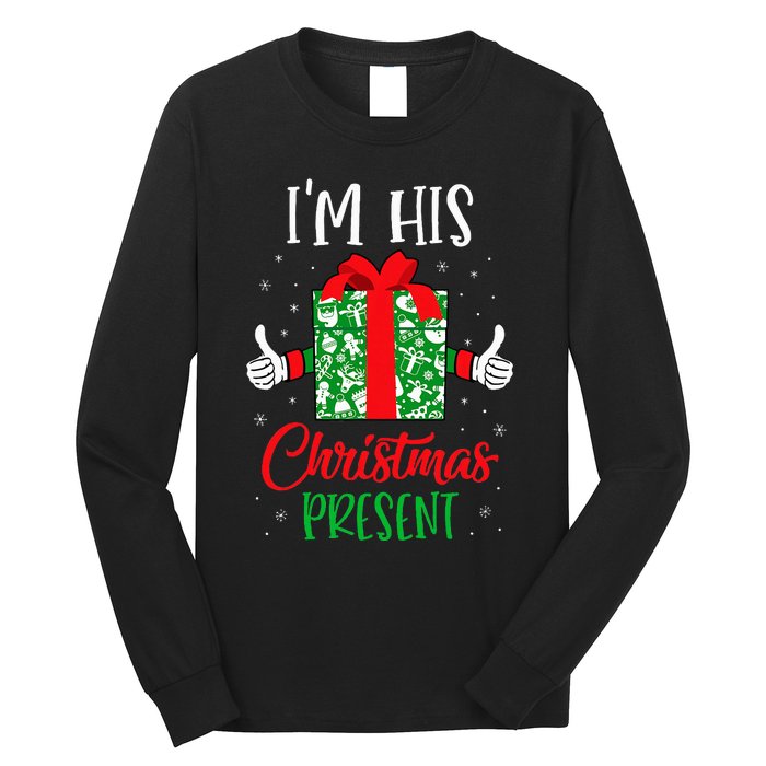 Funny Matching Couples Christmas His And Hers For Him Long Sleeve Shirt