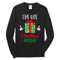 Funny Matching Couples Christmas His And Hers For Him Tall Long Sleeve T-Shirt