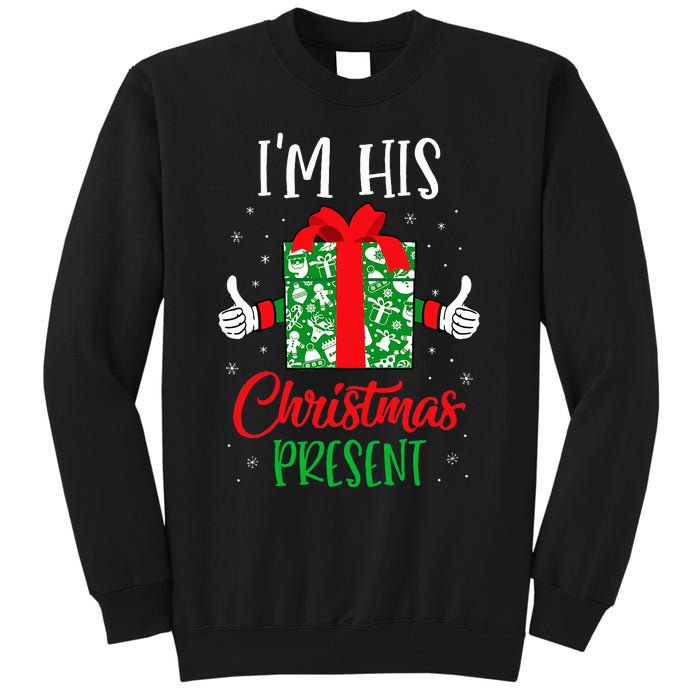 Funny Matching Couples Christmas His And Hers For Him Tall Sweatshirt