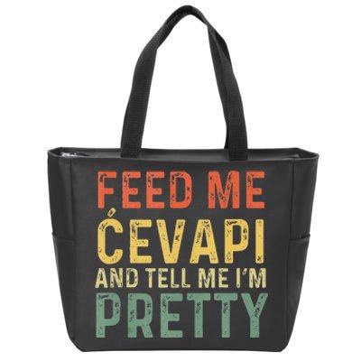 Feed Me Cevapi Funny Balkan Food Zip Tote Bag