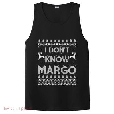 Funny Matching Couple I DonT Know Margo Ugly Christmas PosiCharge Competitor Tank