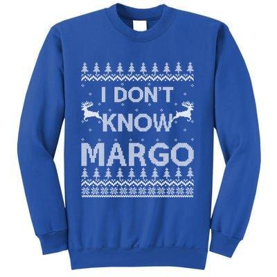 Funny Matching Couple I DonT Know Margo Ugly Christmas Sweatshirt