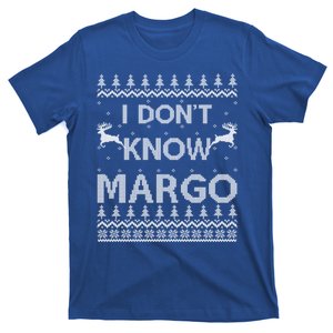 Funny Matching Couple I DonT Know Margo Ugly Christmas T-Shirt