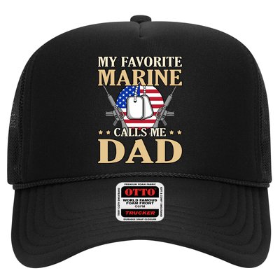 Favorite Marine Calls Me Dad Father’s Day Father Graphic Trucker Hat