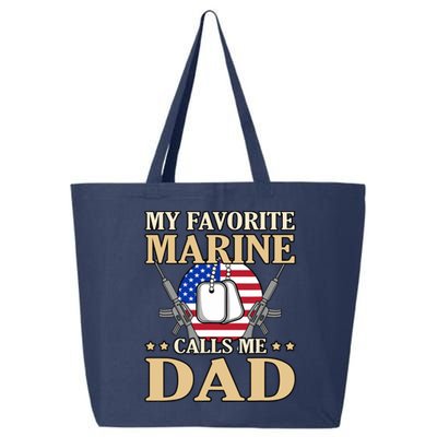 Favorite Marine Calls Me Dad Father’s Day Father Graphic 25L Jumbo Tote