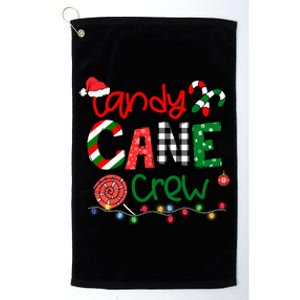 Funny Merry Christmas Candy Cane Crew Matching Family Xmas Gift Platinum Collection Golf Towel