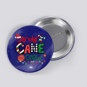 Funny Merry Christmas Candy Cane Crew Matching Family Xmas Gift Button