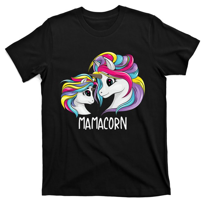 Funny Mamacorn Cute Mom Baby Mama Unicorn T-Shirt