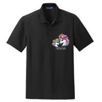 Funny Mamacorn Cute Mom Baby Mama Unicorn Dry Zone Grid Polo