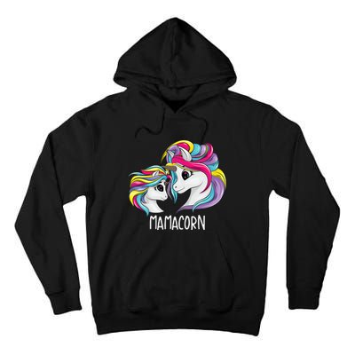 Funny Mamacorn Cute Mom Baby Mama Unicorn Tall Hoodie