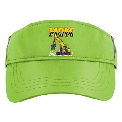 Funny Mom Construction Excavator Matching Family Adult Drive Performance Visor