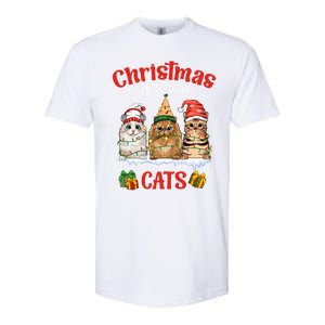 Feline Meowy Cat Lover Christmas With My Cats Gift Softstyle CVC T-Shirt