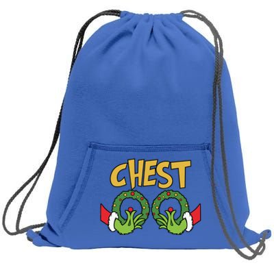 Funny Matching Chestnuts Couples Christmas Family Holiday Cool Gift Sweatshirt Cinch Pack Bag