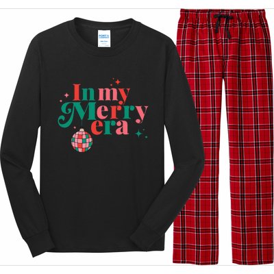 Funny Merry Christmas In My Merry Era Xmas Holiday Christmas  Long Sleeve Pajama Set