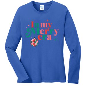 Funny Merry Christmas In My Merry Era Xmas Holiday Christmas  Ladies Long Sleeve Shirt