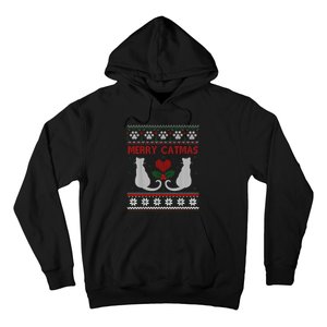 Funny Merry Catmas Ugly Christmas Sweater Hoodie