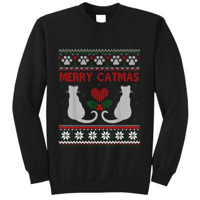 Funny Merry Catmas Ugly Christmas Sweater Sweatshirt