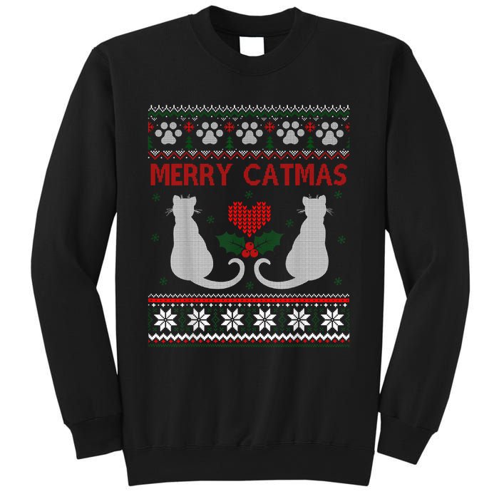 Funny Merry Catmas Ugly Christmas Sweater Sweatshirt