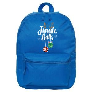 Funny Matching Christmas Couple Chestnuts Jingle Balls Gift 16 in Basic Backpack