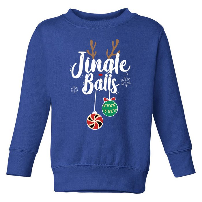 Funny Matching Christmas Couple Chestnuts Jingle Balls Gift Toddler Sweatshirt