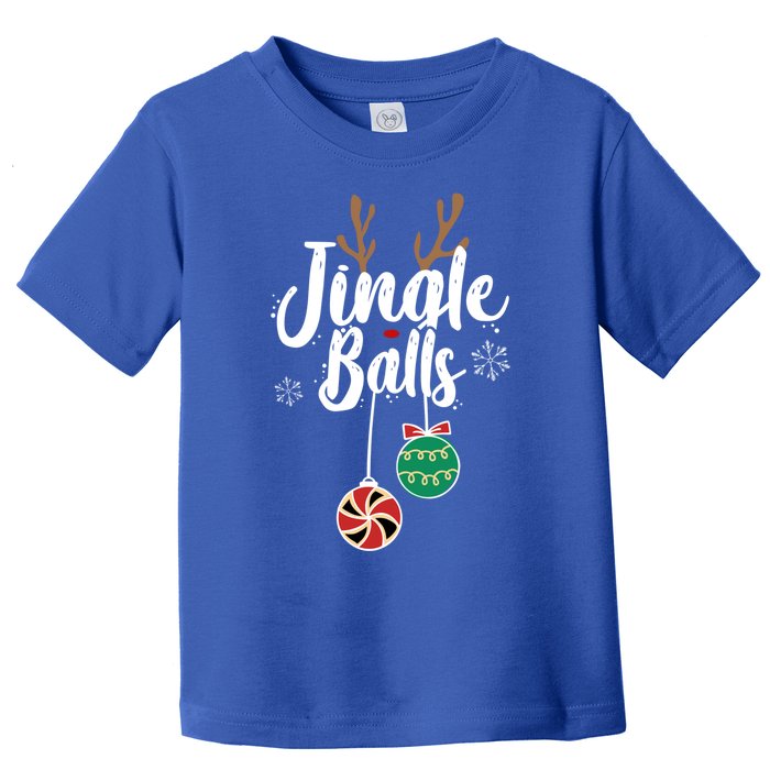 Funny Matching Christmas Couple Chestnuts Jingle Balls Gift Toddler T-Shirt