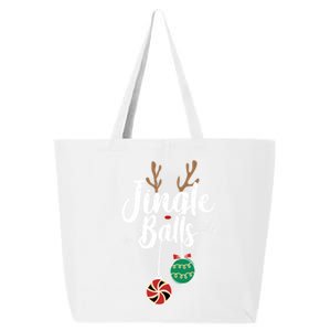 Funny Matching Christmas Couple Chestnuts Jingle Balls Gift 25L Jumbo Tote