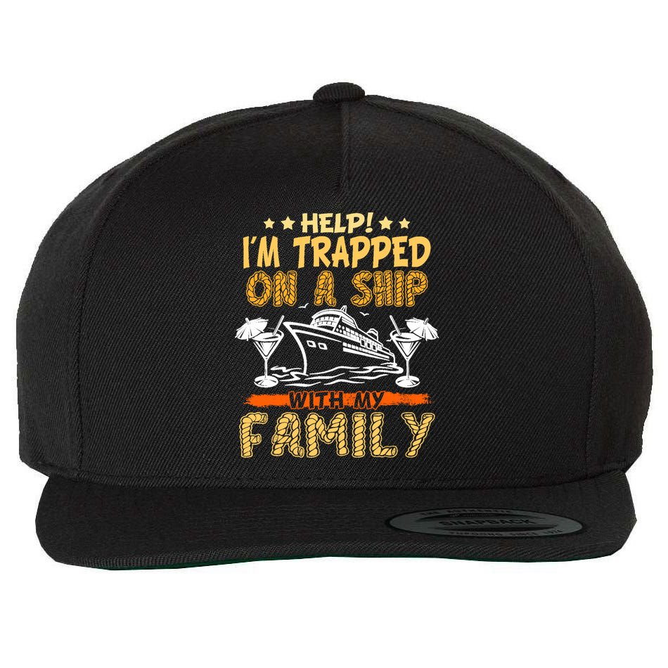 Family Matching Cruise Vacation Cruising Cruise Family Wool Snapback Cap